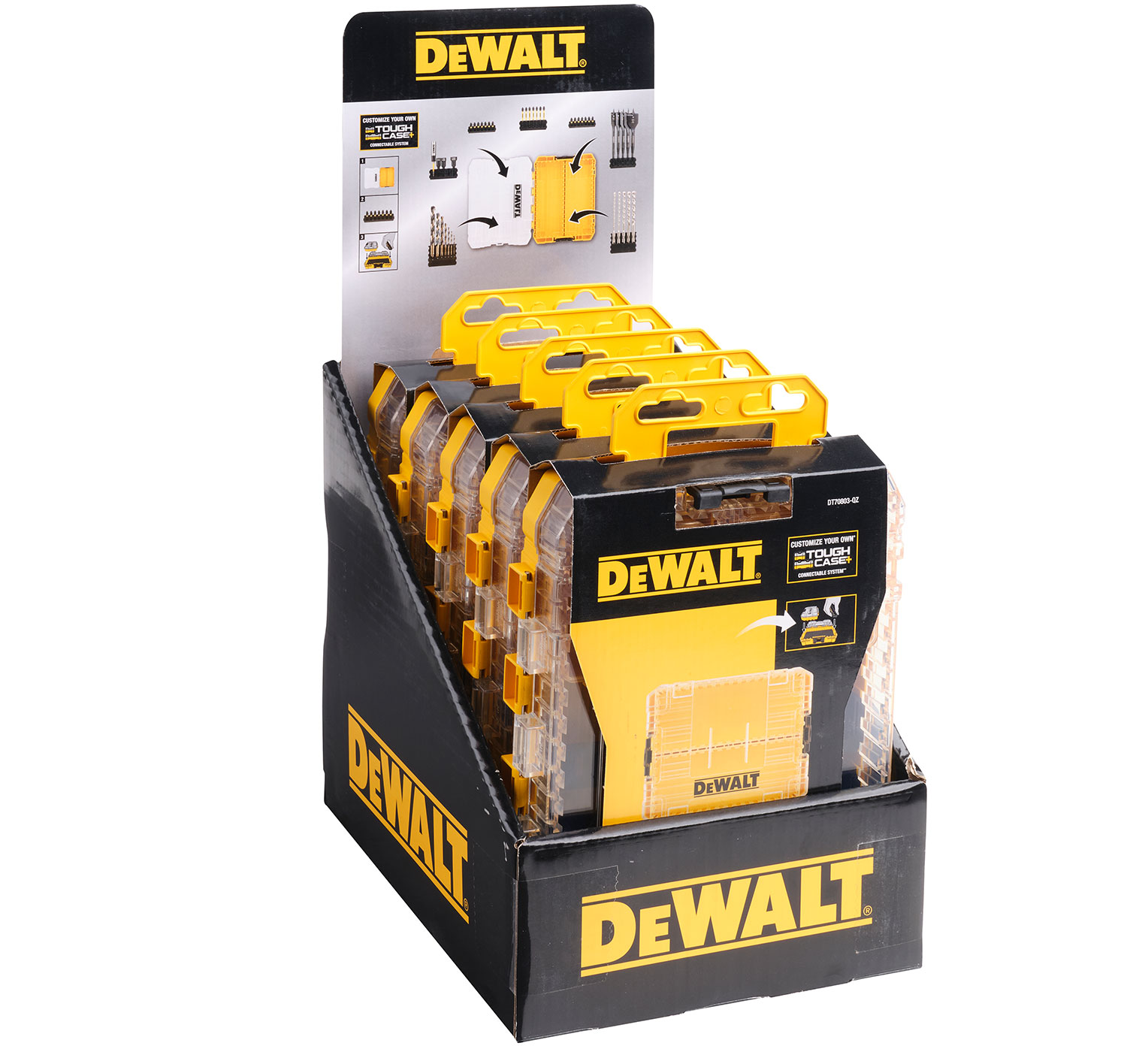 Średnia skrzynka organizer Medium Tough Case+ DeWALT DT70803 Długość 22 cm