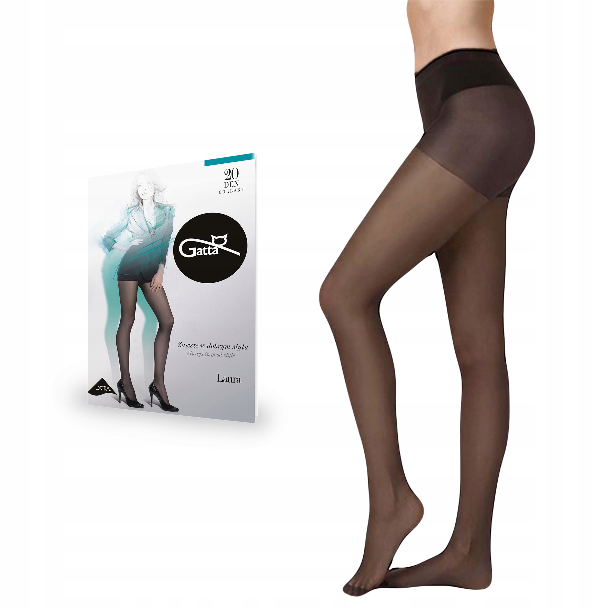 

Gatta rajstopy Laura 20 den lycra, Lyon 5-XL