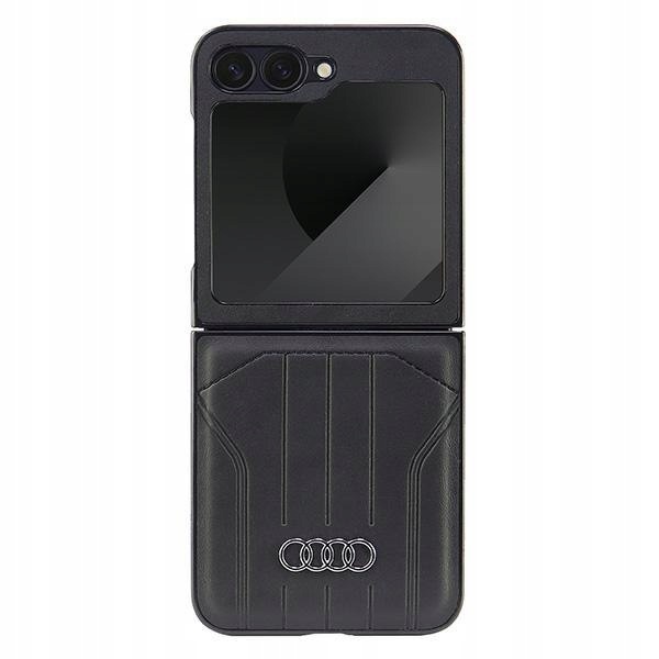 Audi Synthetic Leather MagSafe Z Flip6F741 czarny/black hardcase AU-TPUPCFl