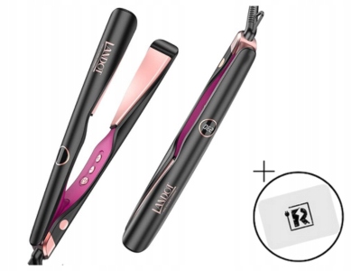 Žehlička Na Vlasy s kulmou Zakřivené destičky Regulace teploty 120–230 °C Dárek