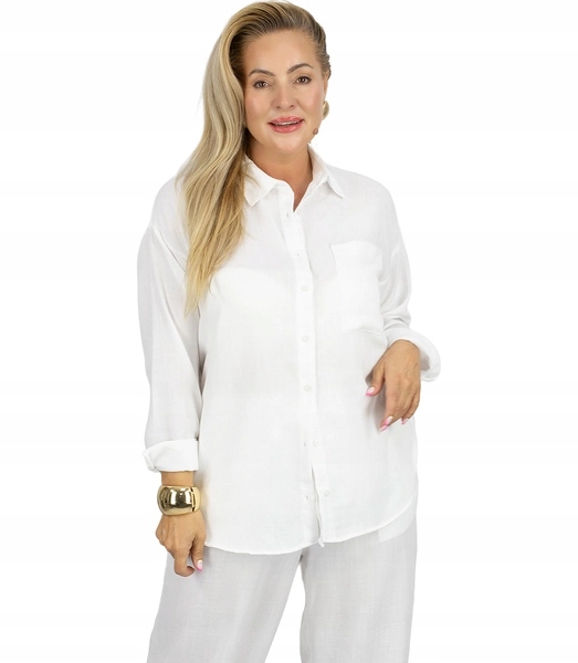 Klasická stylová elegantní košile, hladká, velikost XL