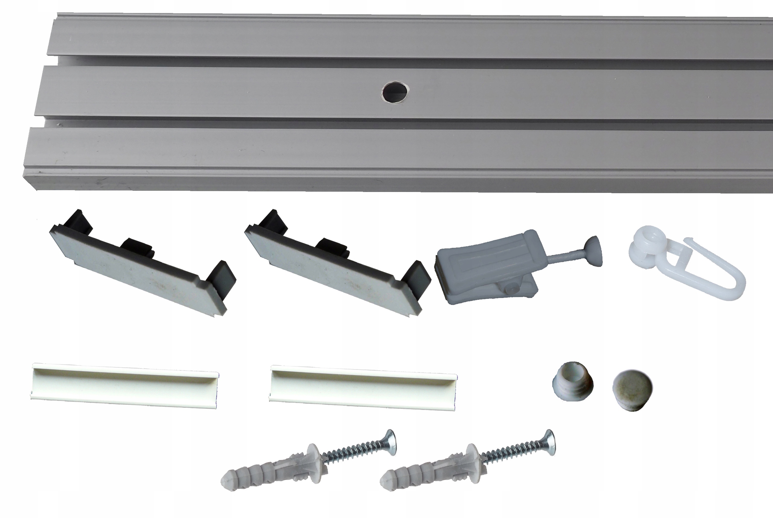 

Szara Szyna sufitowa Pcv dwutorowa 6,0 mb +zestaw