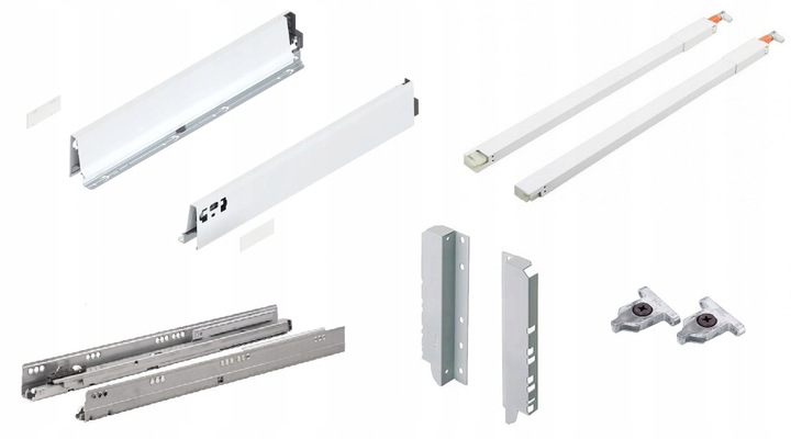 Szuflada Tandembox Antaro 500 mm Średnia C Biała Blum