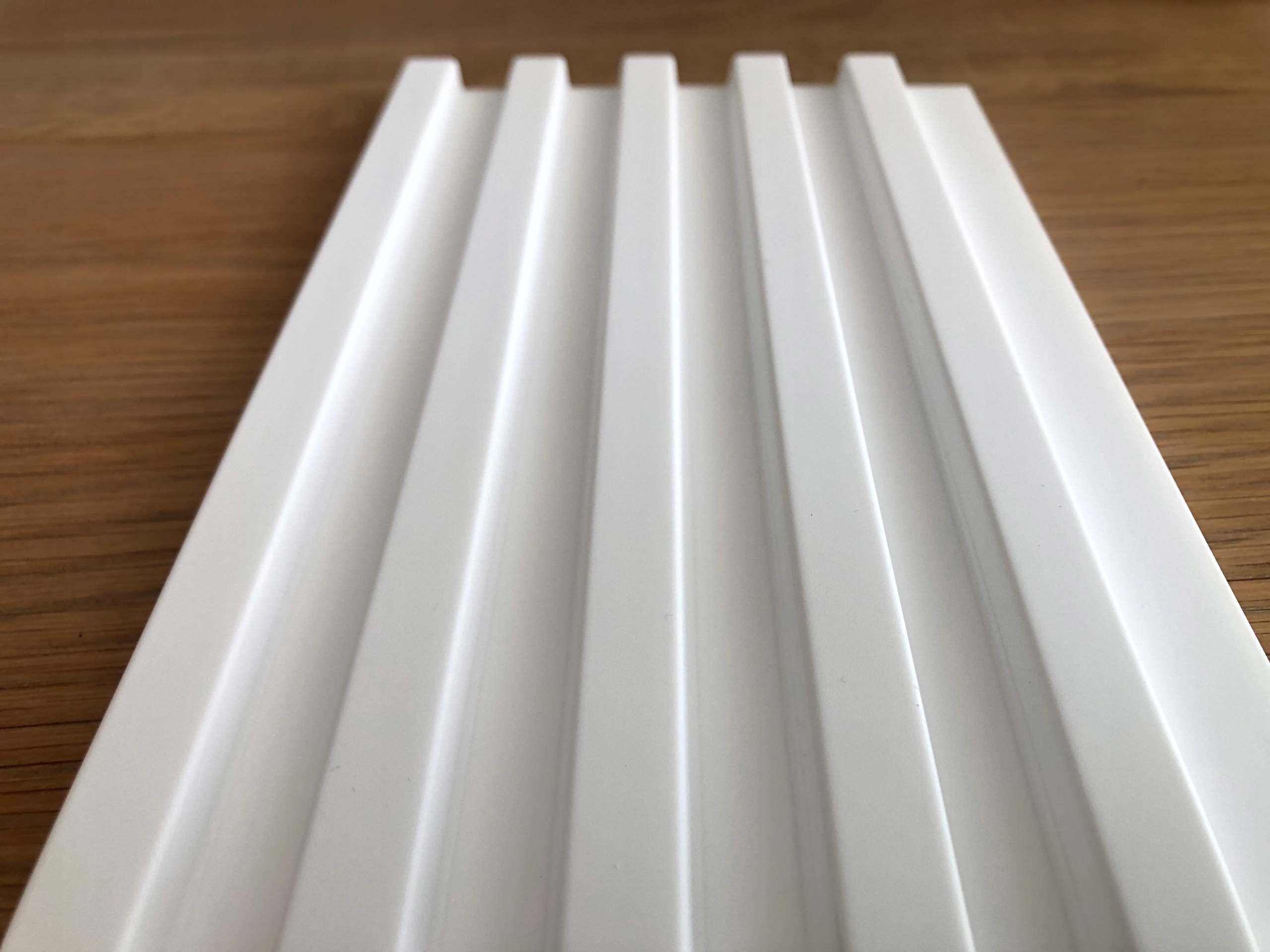 Panele ścienne LAMELE dekoracyjne Biały L0101 Struktura efekt 3D