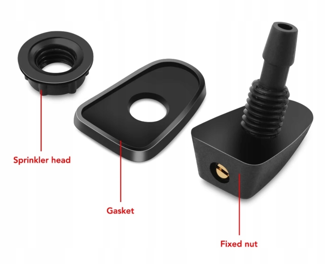 DYSZE SPRYSKIWACZY SZYBY PRZÓD UNIWERSALNE MGŁOWE Numer katalogowy części ZESTAW 2 DYSZY SPRYSKIWACZY DO SZYB SAMOCHODOWYCH SZYBY SAMOCHODOWEJ AUTA SAMOCHODU