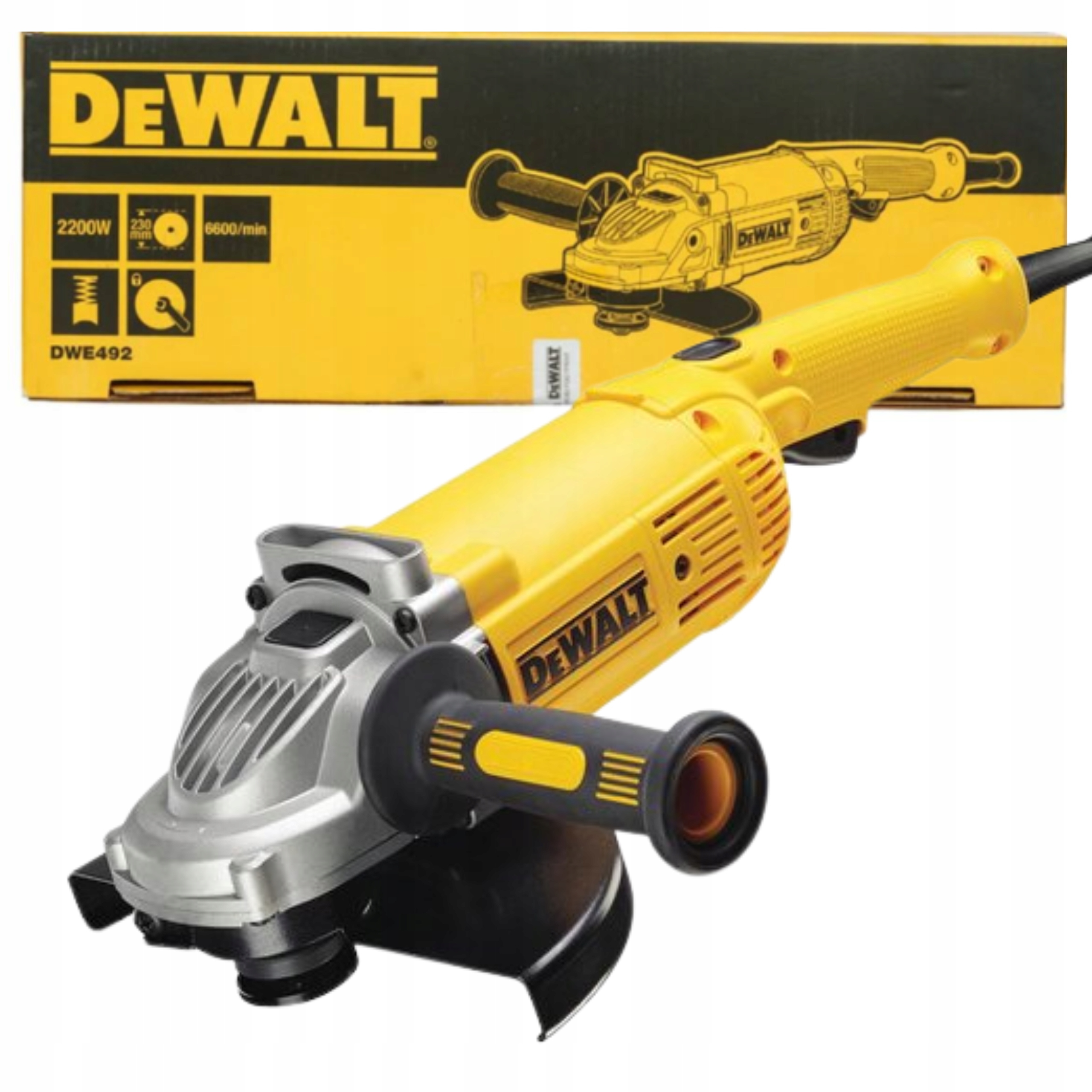 Velká Úhlová Bruska Diax 230 mm 2200 W Soft Start DeWALT DWE492S
