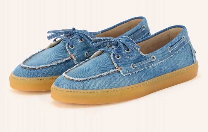 Mokasíny Copenhagen Studios Cph 160 Washed Denim Blue Kůže vel. 40