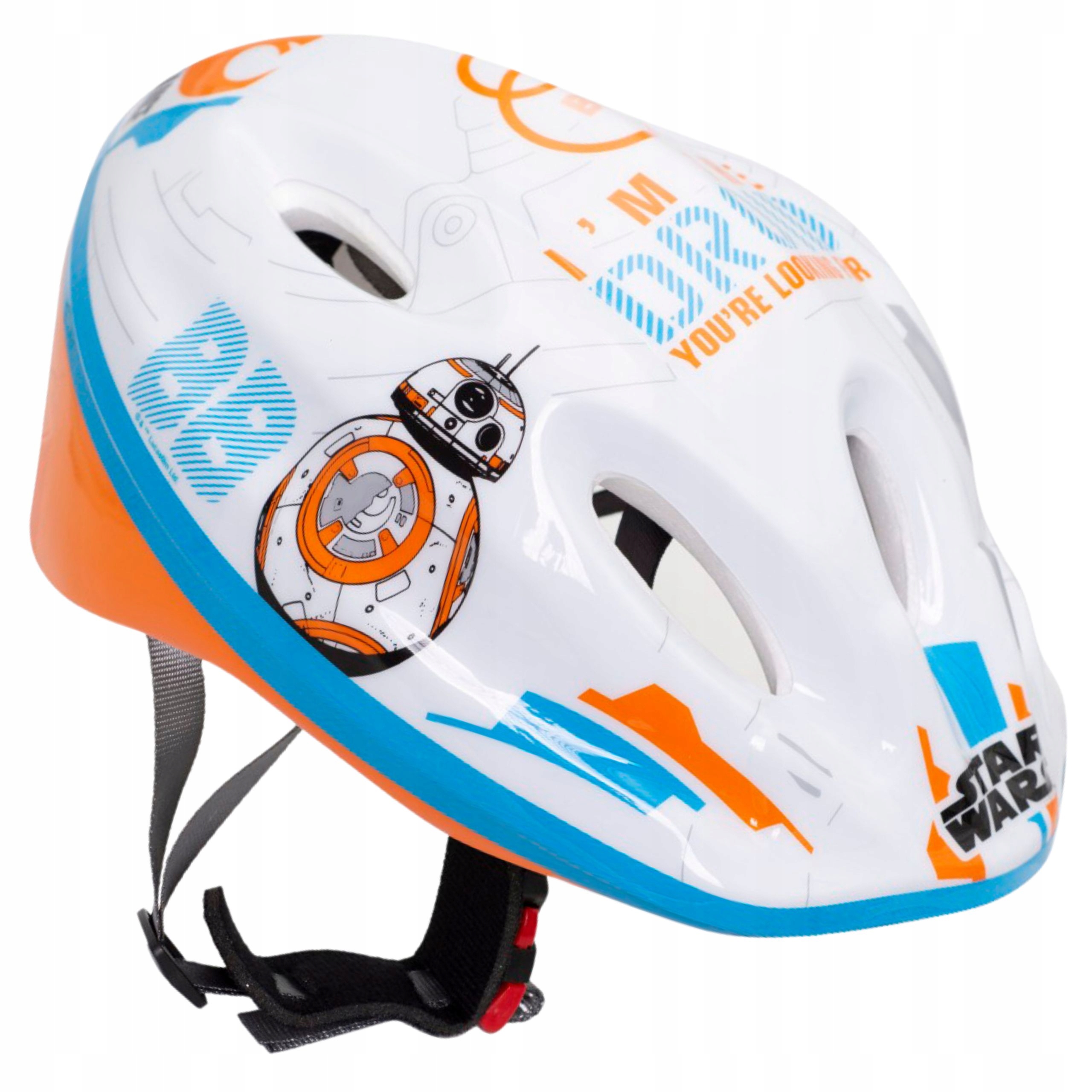 KASK SPORTOWY OCHRONNY ROWEROWY CHŁOPIĘCY STAR WARS DROID 52-56