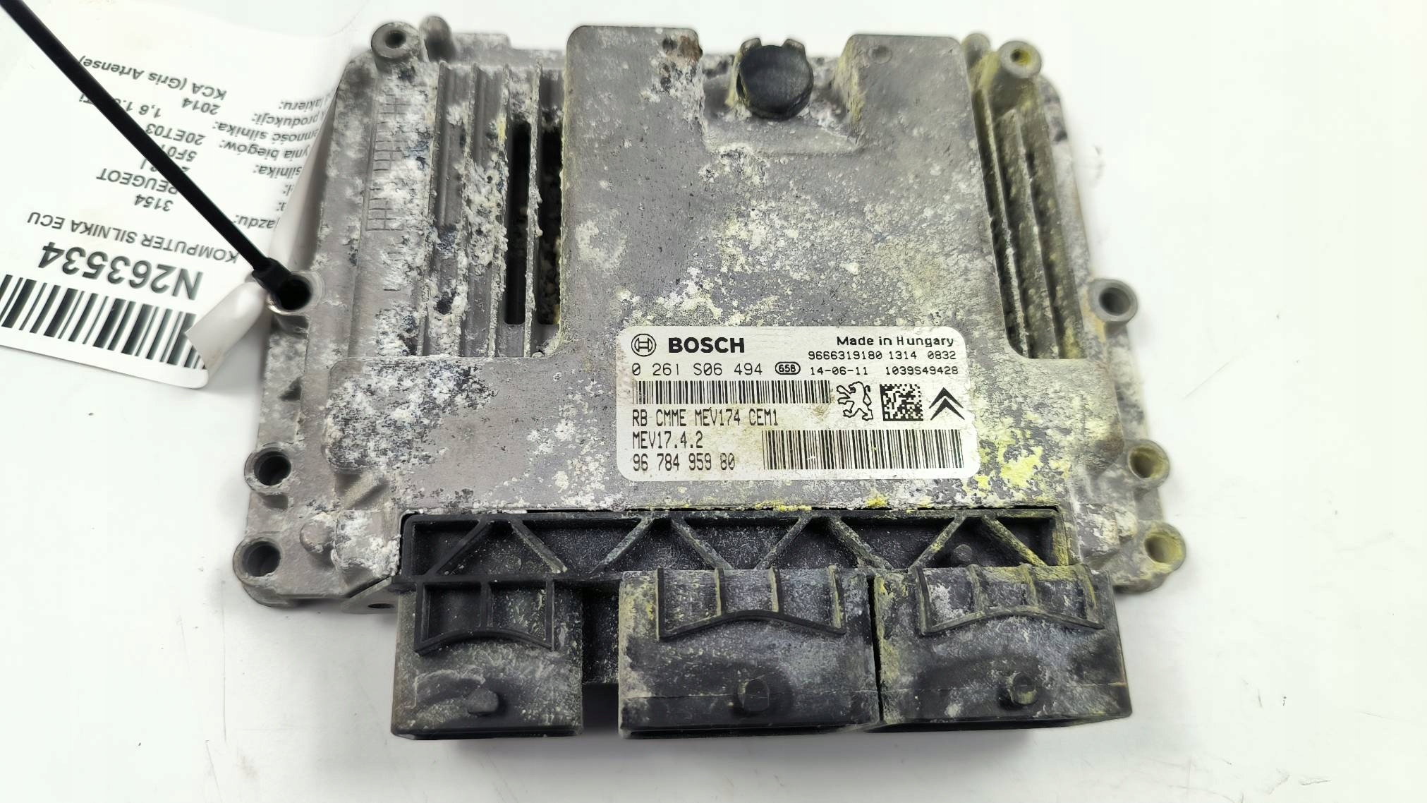 computer Motore ECU 9678495980 1.6 VTi PEUGEOT 2008 e