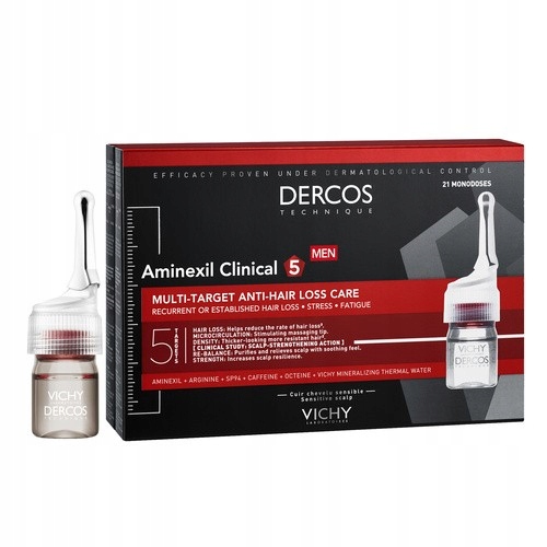 Vichy Dercos Aminexil Clinical 5 dla mężczyzn 21 ampułek przeciw wypadaniu