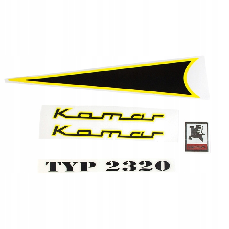 Zestaw naklejek Komar Sztywniak 2320 czarny krawat Hq Pl