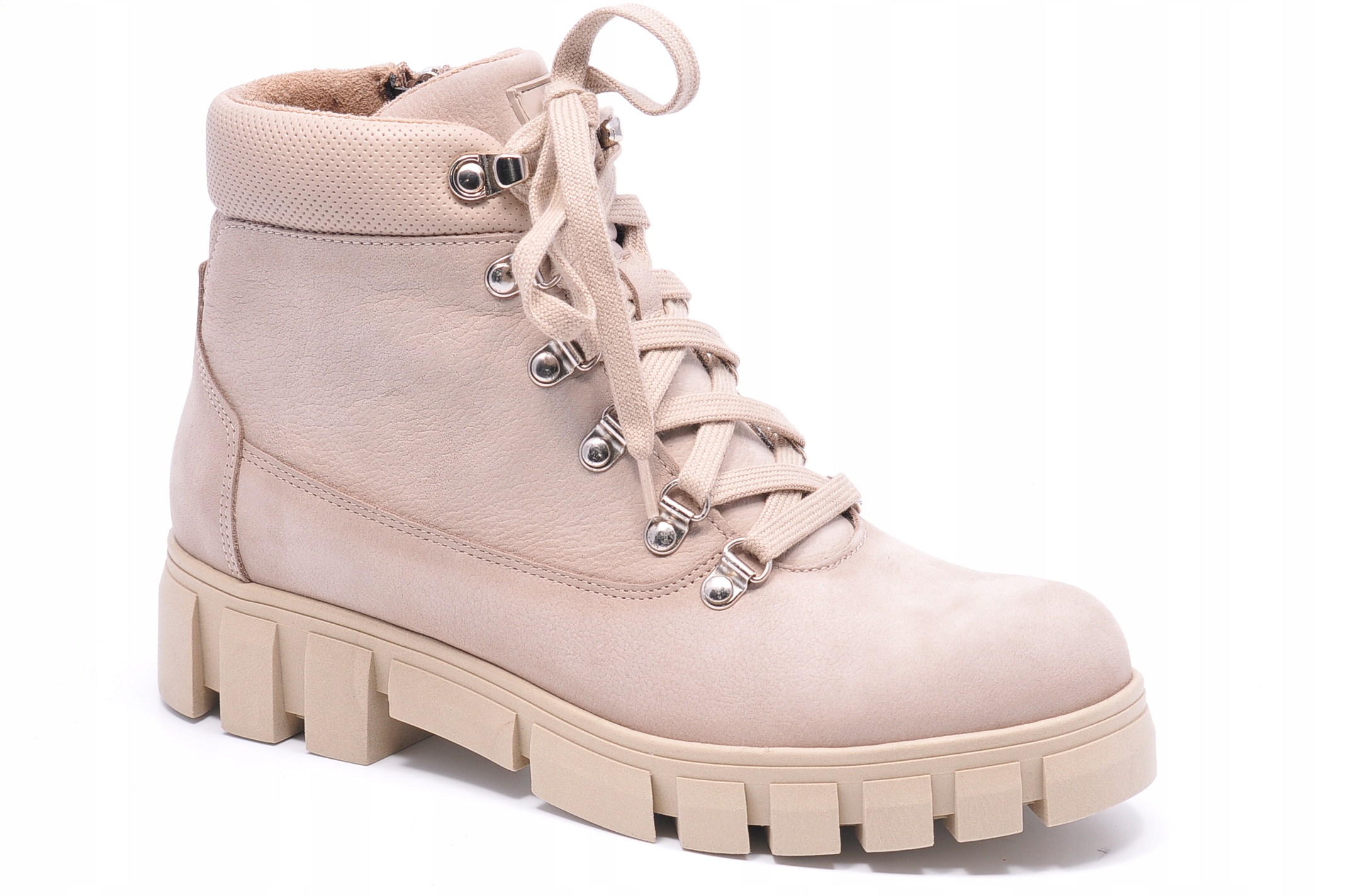 Nessi 24659 Béžové 9 Kotníkové Boty Velikost 39