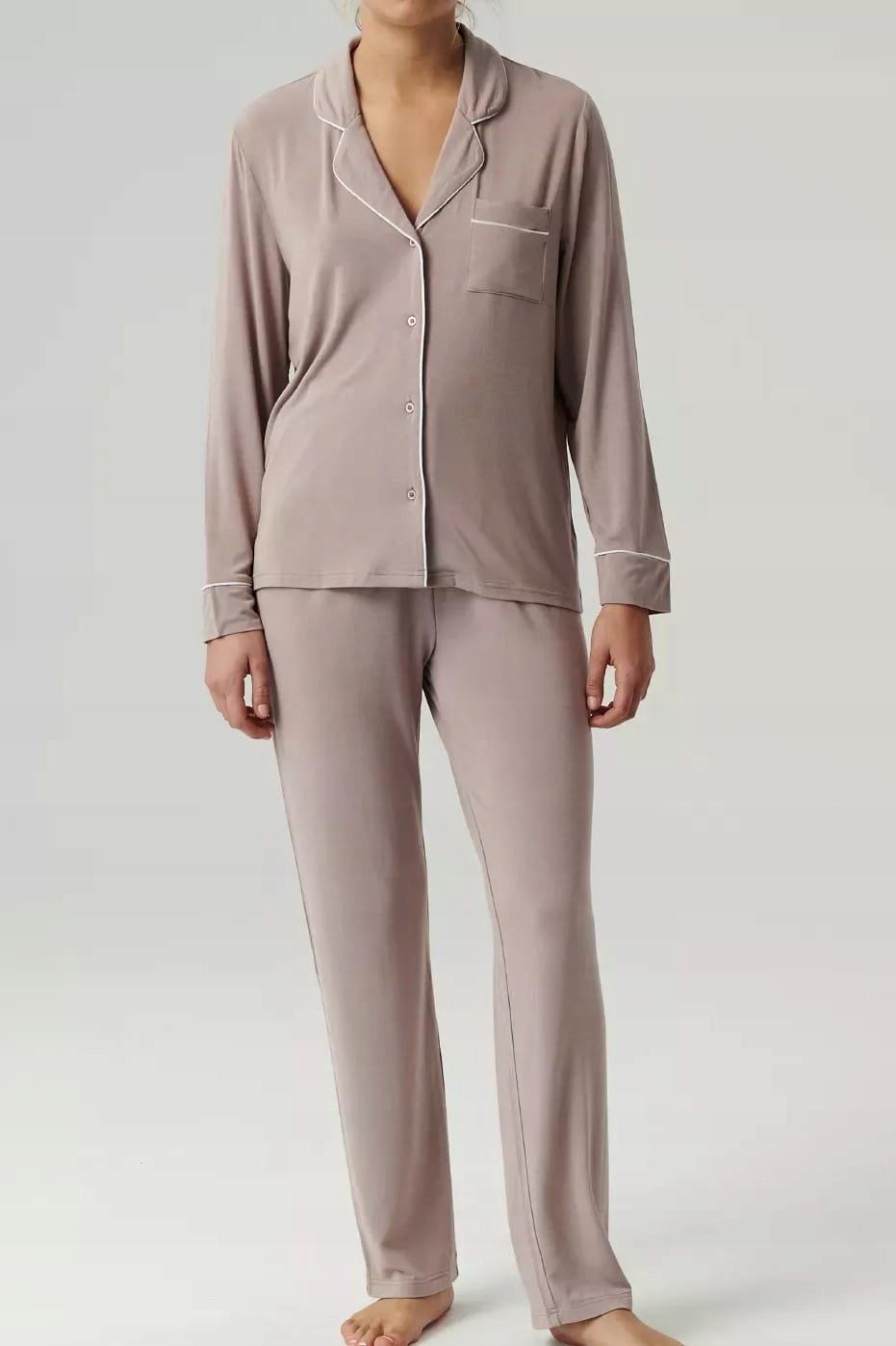 Dámské rozepínací pyžamo Atlantic Nlp 495 růžové [Velikost 2XL]