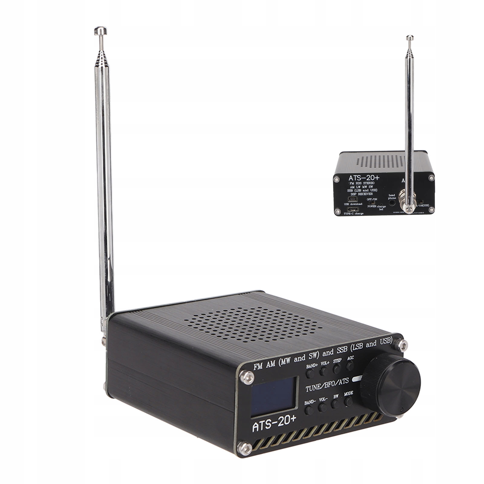 WIELOZAKRESOWY RADIOTELEFON ATS-20+ SI4732 0.96" Stan opakowania oryginalne