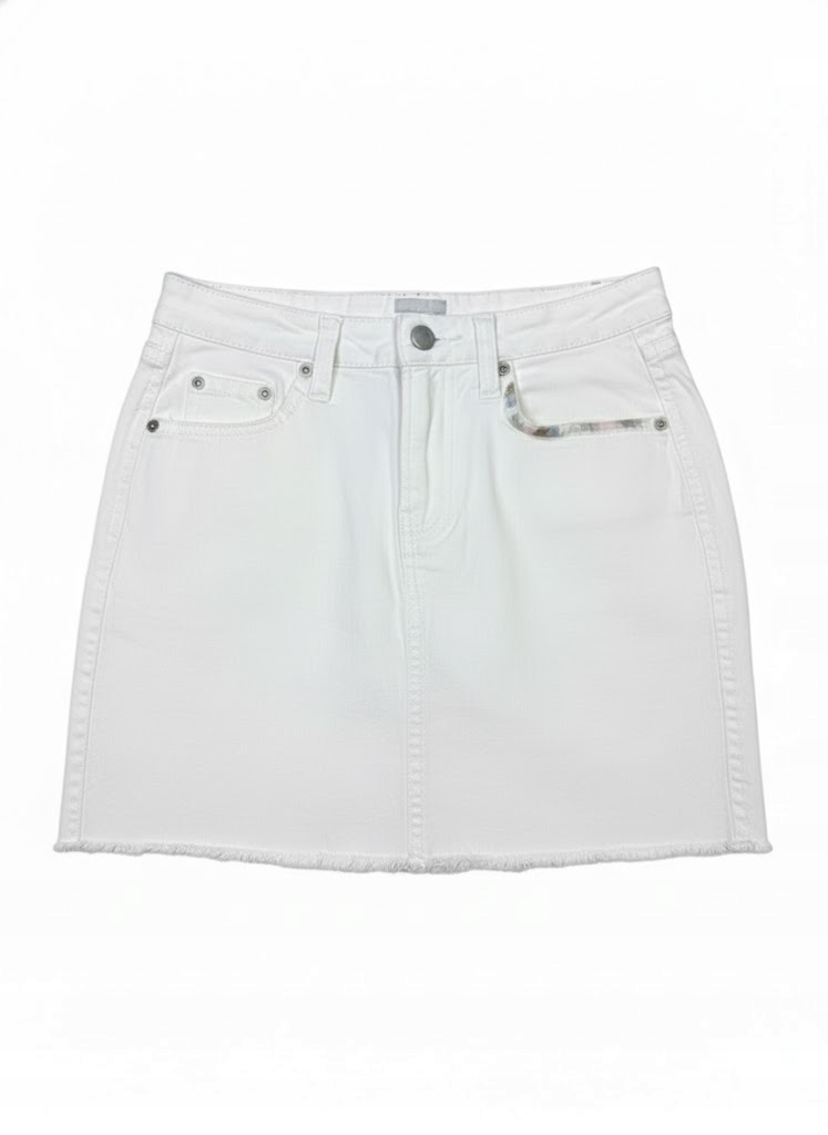 Pepe Jeans Bílá Sukně Mini Z Bavlny Se Zipem Xs Xqa