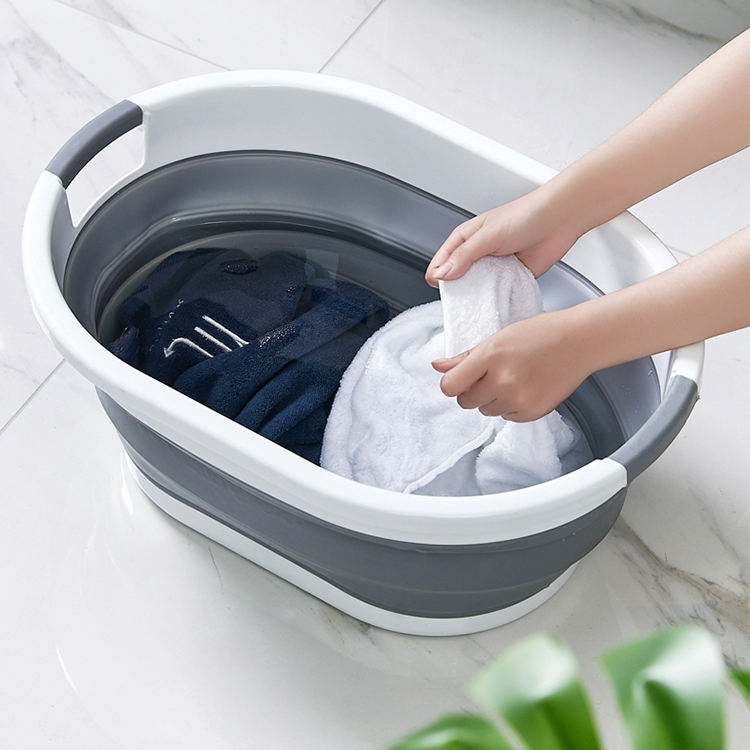 FOLDING LAUNDRY BASKET FOLDING SILICONE BOWL Marka inna