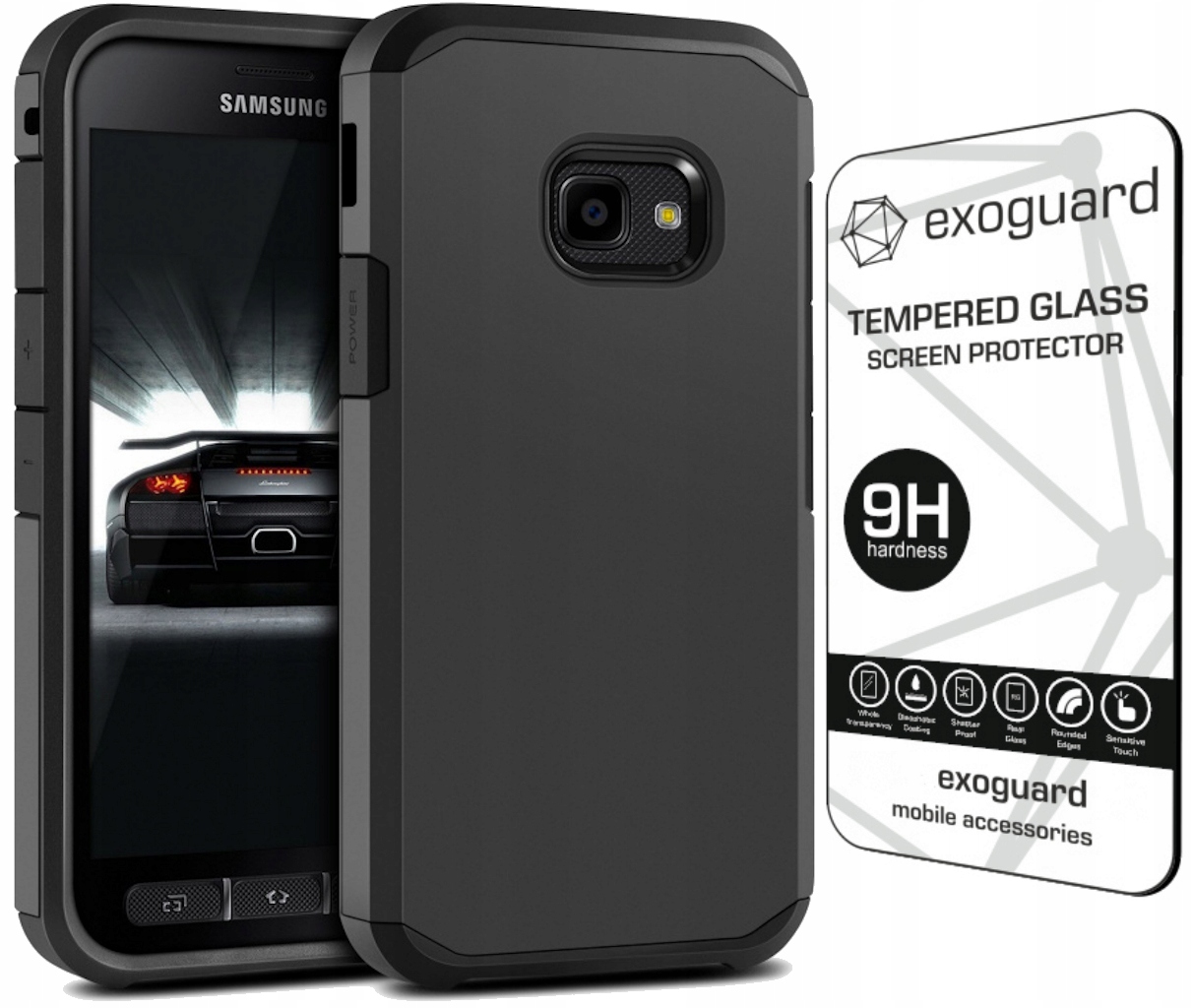 Etui+szkło Exoguard Do Samsung Galaxy Xcover 4/4s-Zdjęcie-0