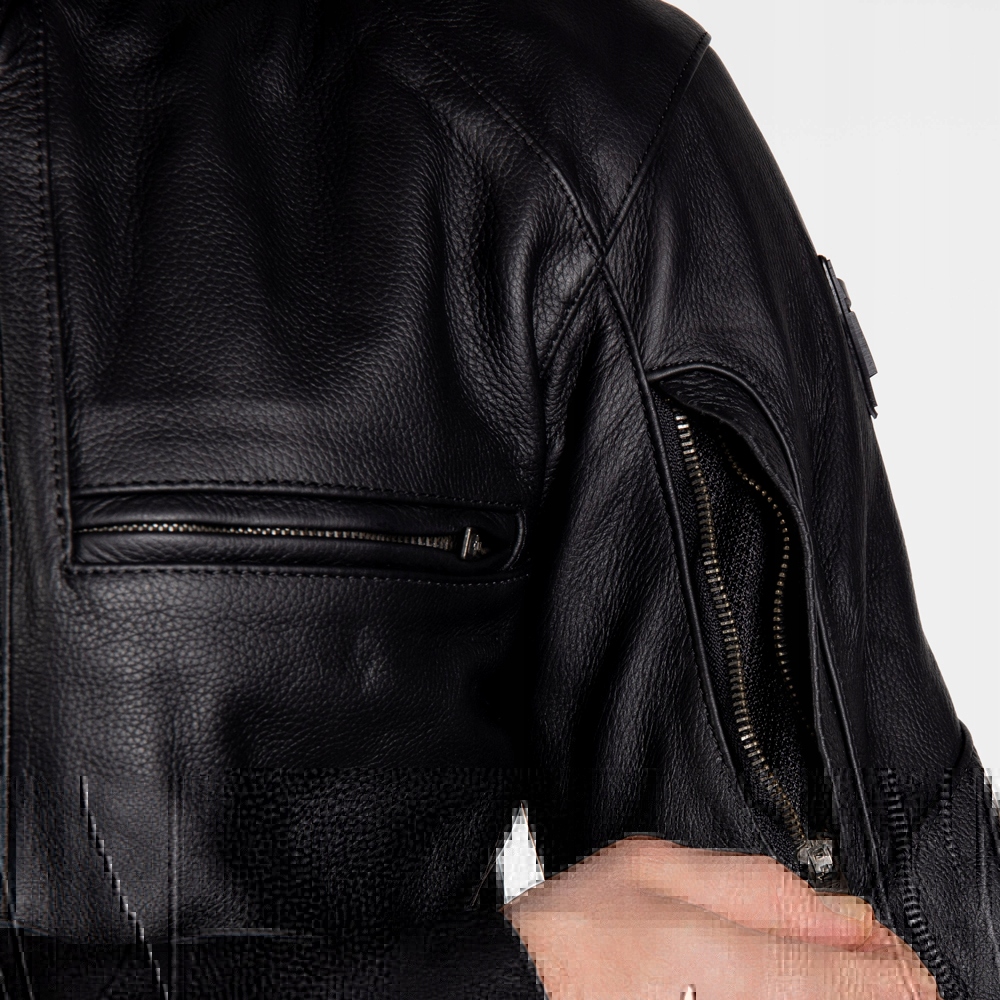 KURTKA SKÓRZANA MOTO REBELHORN RUNNER III BLK 3XL Model RUNNER-III-LJ