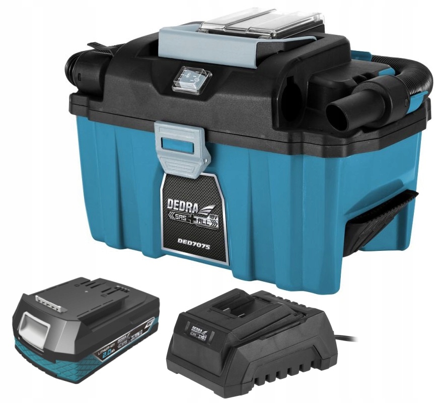 ODKURZACZ PRZEMYSŁOWY akumulatorow 18V DEDRA +2Ah