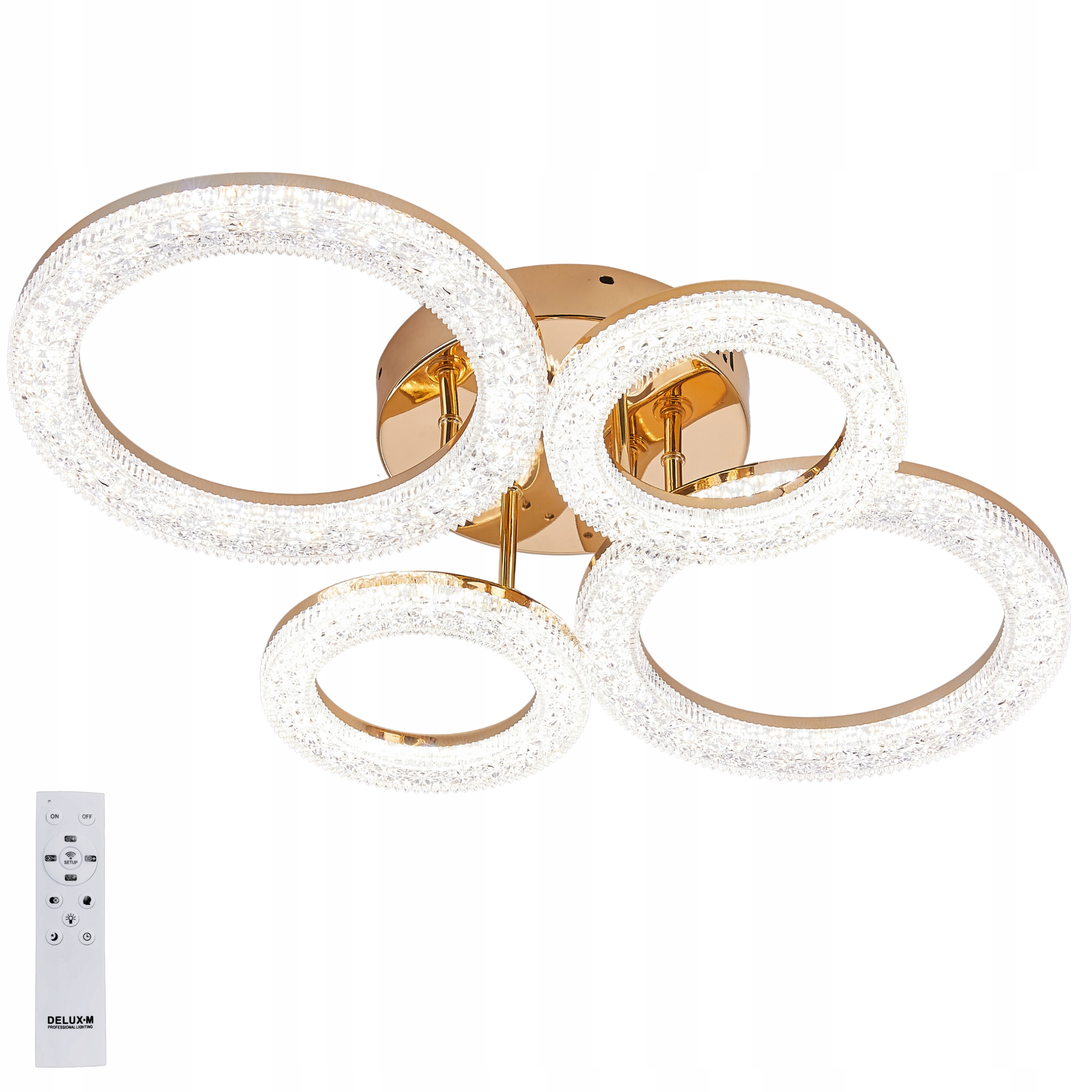 Lampa Sufitowa Kryształowa glamour wisząca Żyrandol Plafon Led Pilot 61W