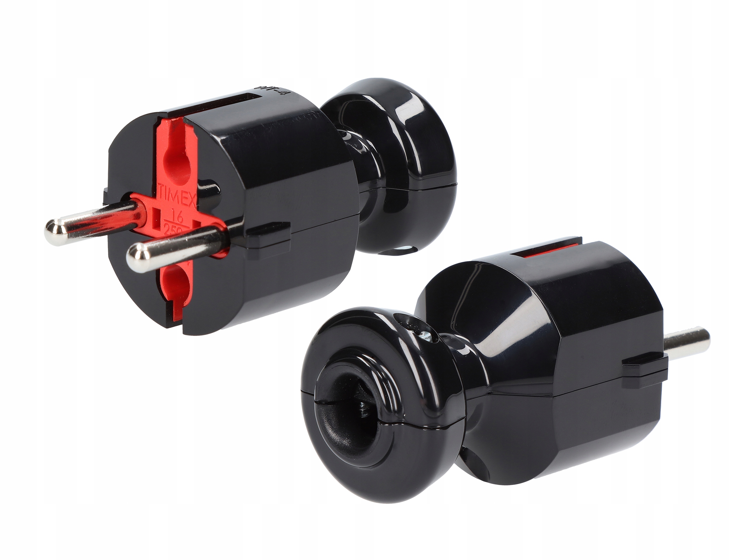 

Wtyczka prosta bez uziemienia 16A WT-4 czarna