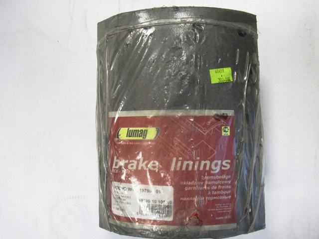 Гальмівна колодка VOLVO B10 T. 19799; FI 396