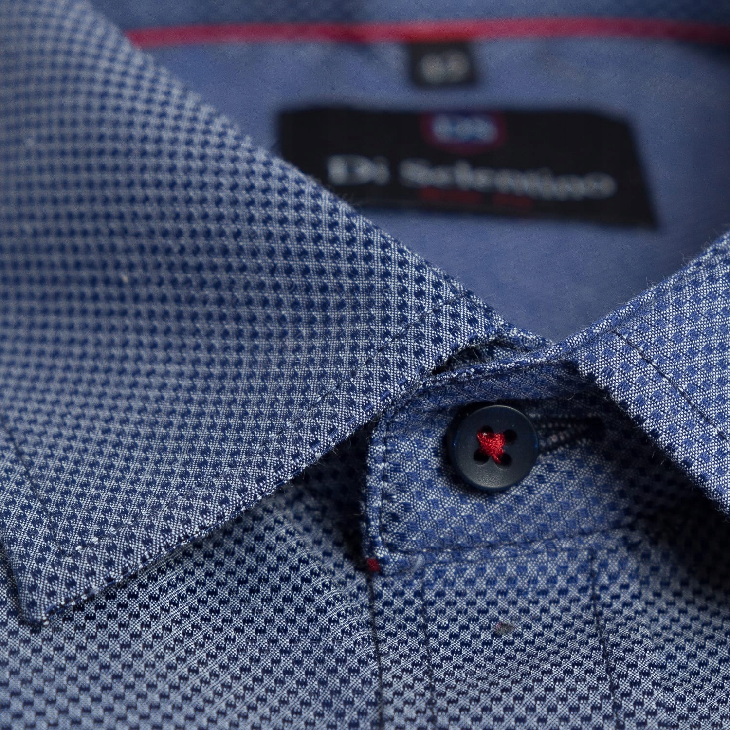 Koszula Męska Di Selentino niebieska SLIM FIT Bawełna 39 / M Rozmiar 39