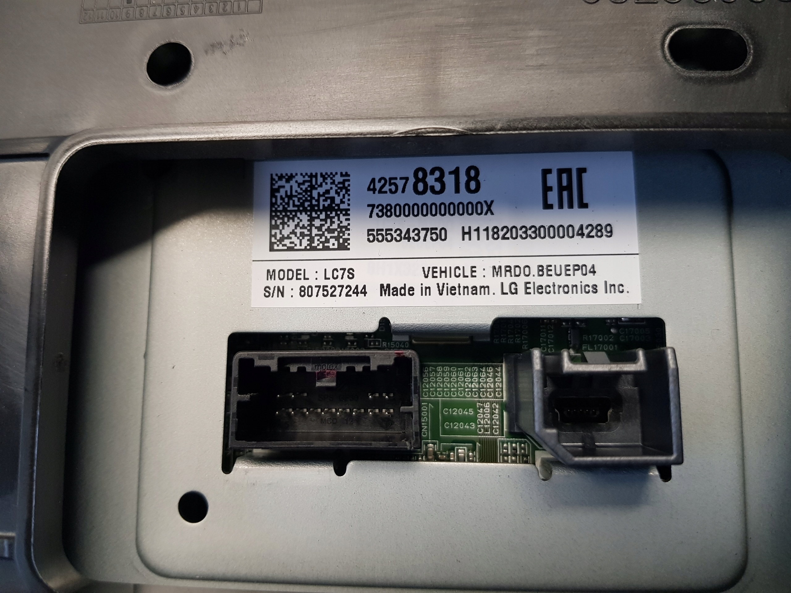 OPEL ASTRA K EKRAN display RADIA navigation devices 42578318