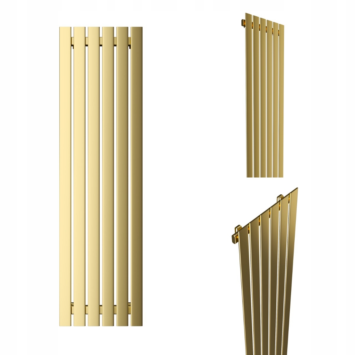 Dekorativní Vertikální RADIÁTOR-R6 1600/450 Zlatý