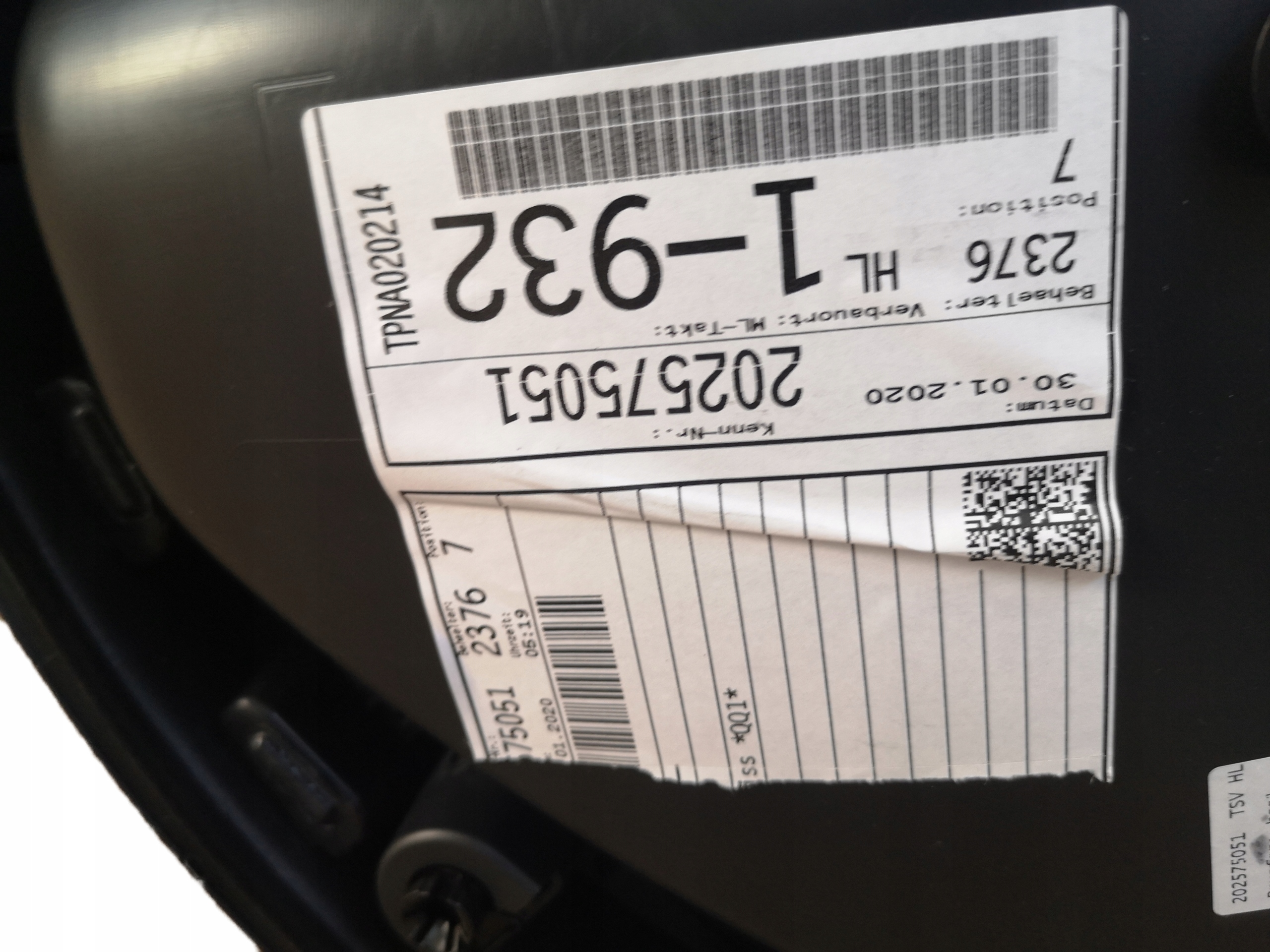 AUDI A3 8Y upholstery side left rear part 8Y0867317