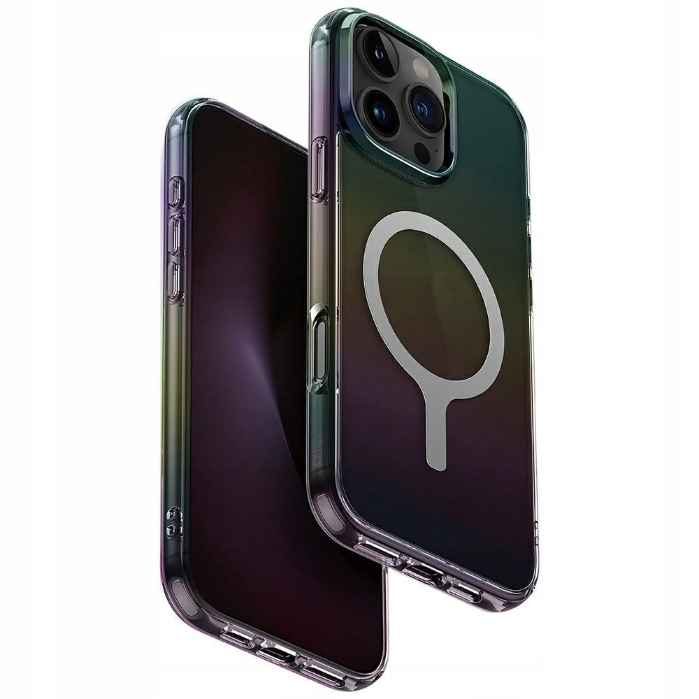 Pouzdro Uniq Iridescia pro iPhone 16 Pro Max Magclick Charging midnight