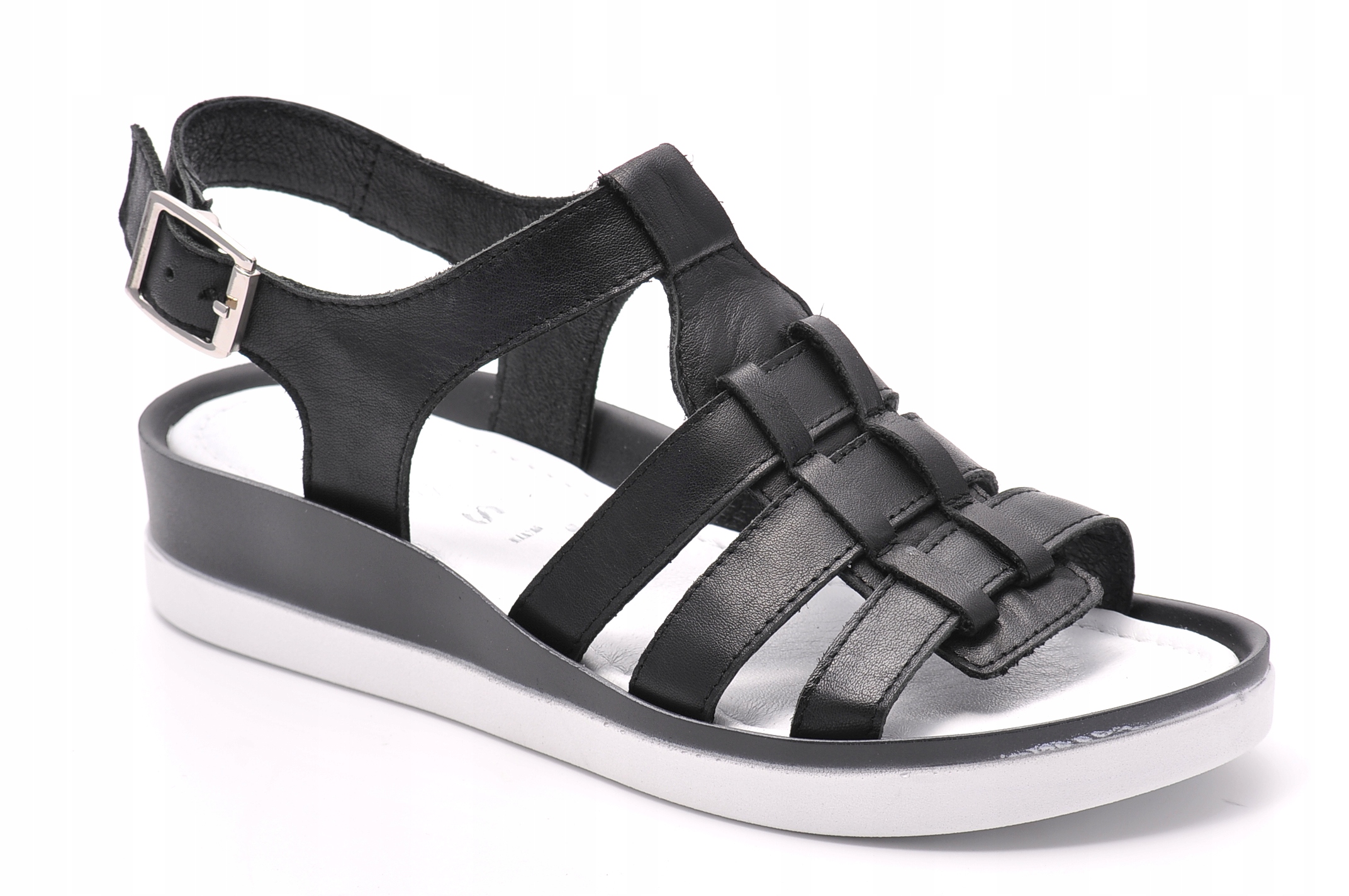 Sandały Nessi 23451 Czarny 12 Rozmiar 37