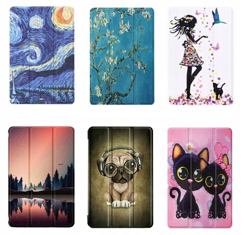 ETUI SMART COVER GRAFIKA + RYSIK do T-MOBILE T TABLET 10,36" 5G Pasuje do modelu T-MOBILE T TABLET