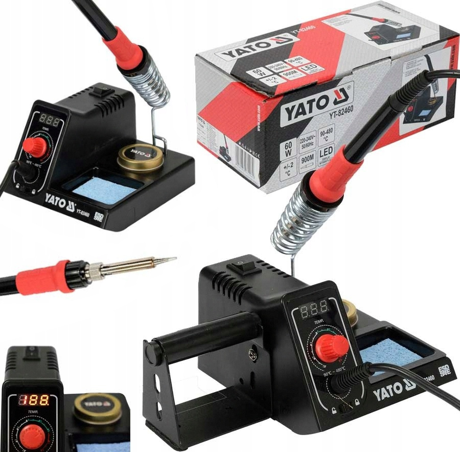 Yato Stacja Lutownicza Lutownica Kolbowa 60W Grot 900M