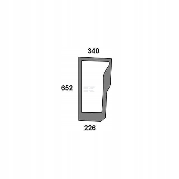 Spodní přední sklo 47125737 Kramp