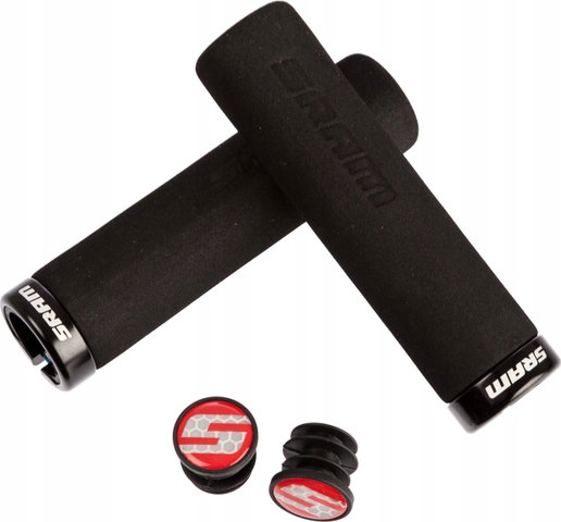 Chwyty Kierownicy Sram Piankowe Skręcane 129mm Proste Blk/blk