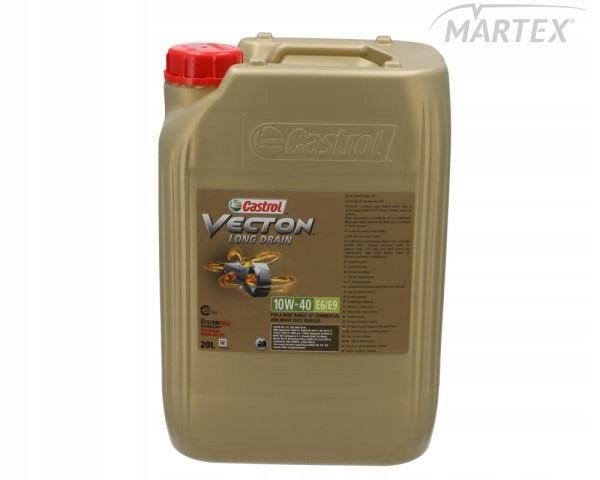 Olej Castrol Vecton E6/E9 LD 10W40 20L Long Drain; Enduron Low Saps; Acea E