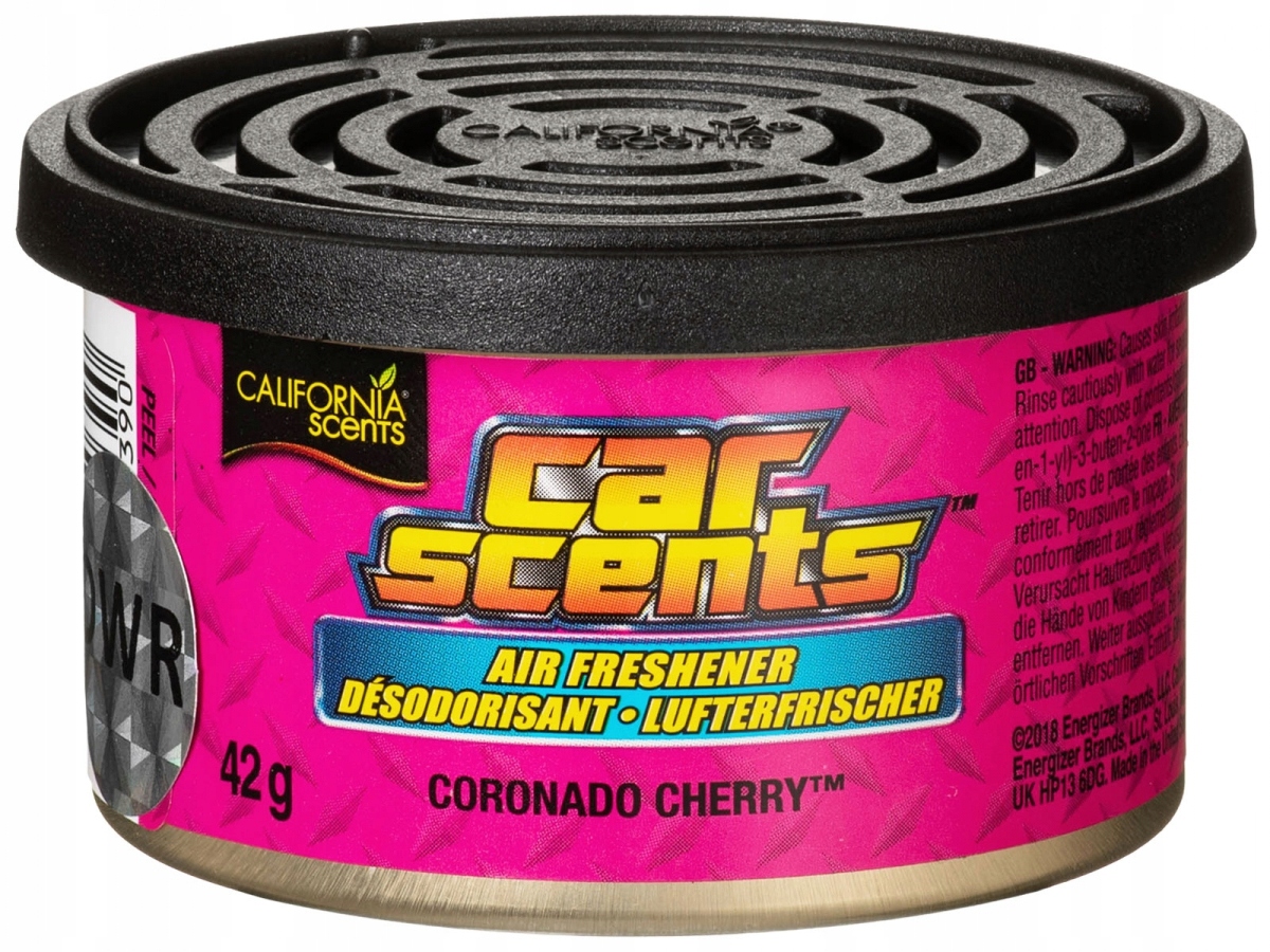 ZAPACH CALIFORNIA PUSZKA ZAPACHOWA CAR SCENTS CORONADO CHERRY WIŚNIA