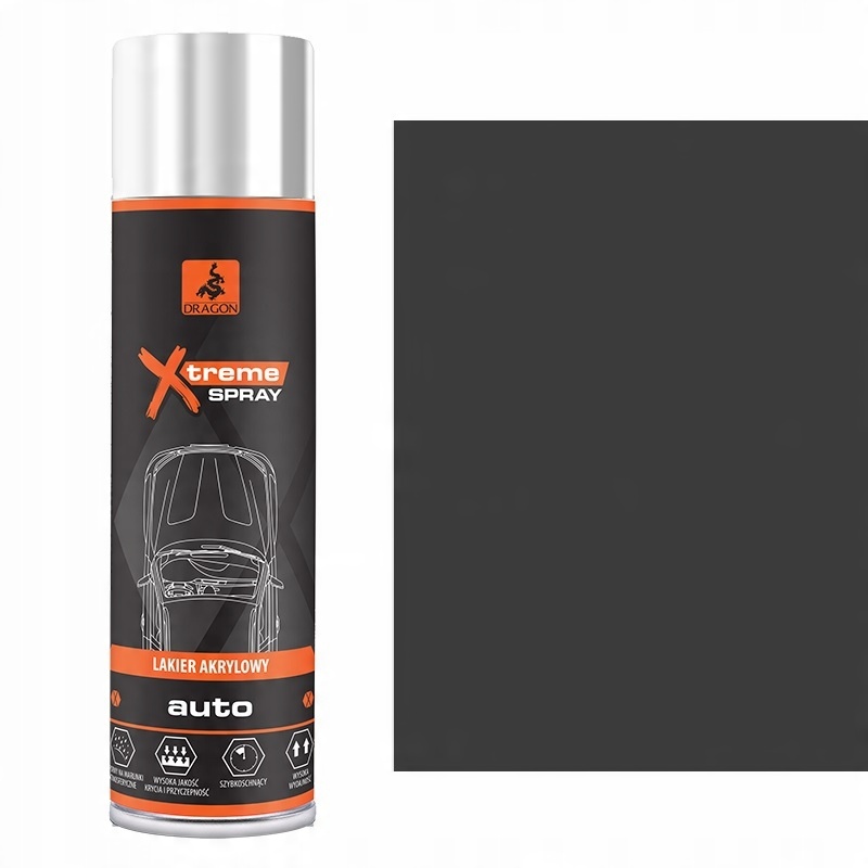 

Lakier Akrylowy Auto Czarny Mat 500 ML Dragon