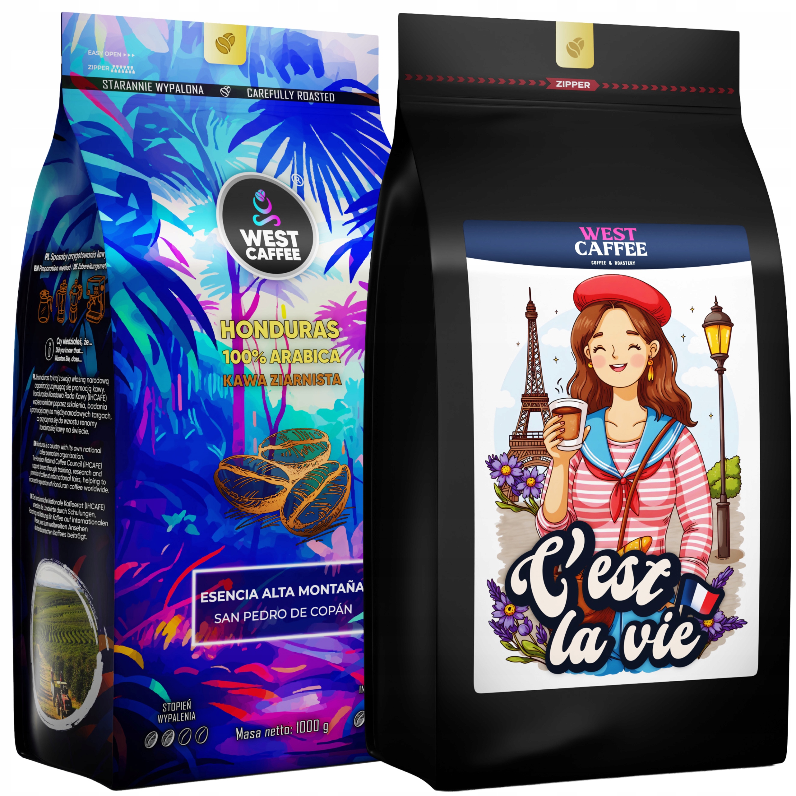 Levně Káva Zrnková Honduras Cest La Vie Set 2 kg Čerstvě pražená