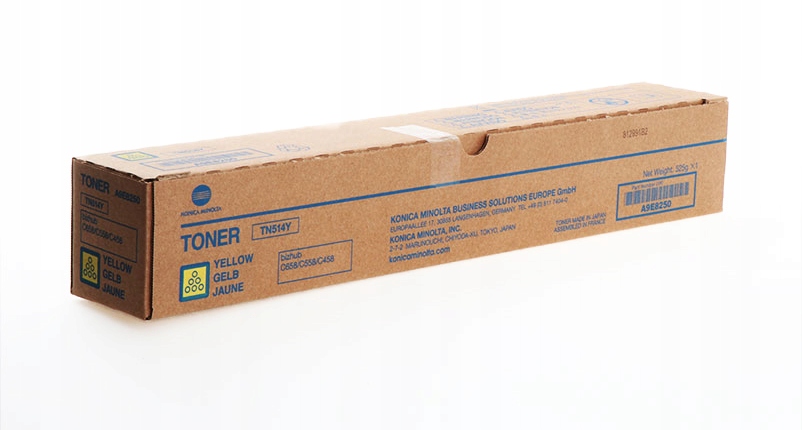 originálny toner Konica minolta TN-514 TN514Y c658 C558 C458 A9E8250 žltý