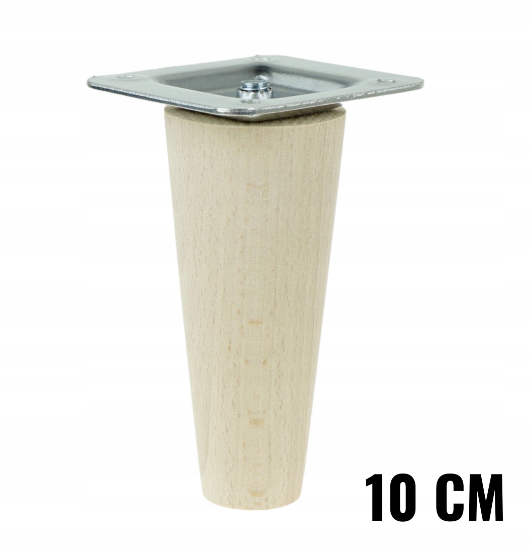 

1x Noga nóżka drewniana bukowa prosta zestaw 10 cm