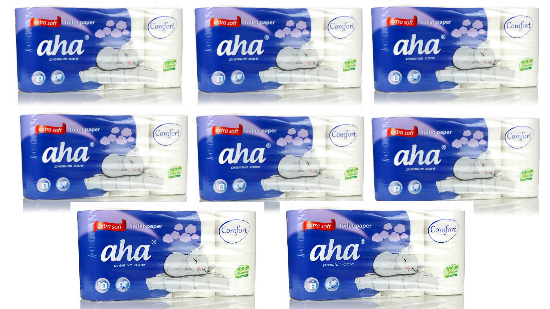 

Aha Papier Toaletowy Premium Care 64 Rolki 3 Warst