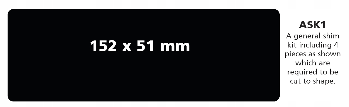 PODKŁADKA HAM. REDUKUJĄCA HAŁAS 152X51MM ASK1 Numer katalogowy części ASK1