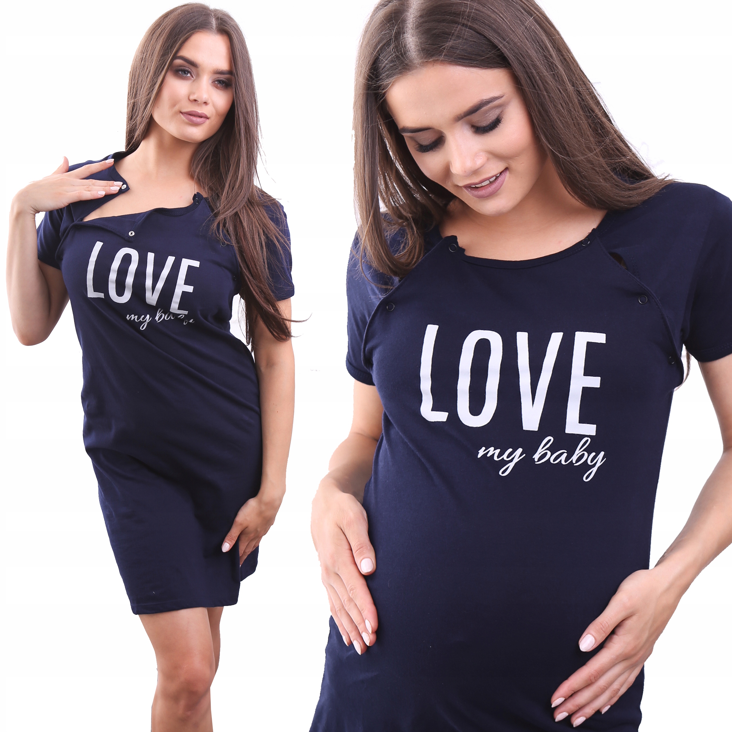 

Koszula Ciążowa Do Karmienia Rozpinana Napy 4XL