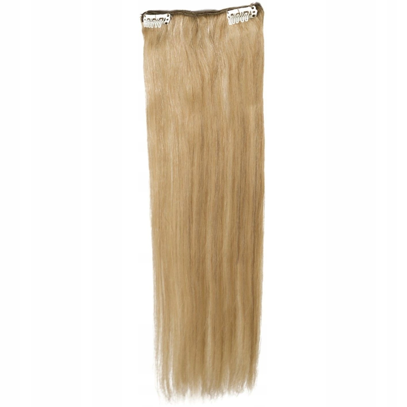 Clip-in Příčesek Do Vlasů 100% Přírodní 25 CM Páska 3 Sponky blond 16