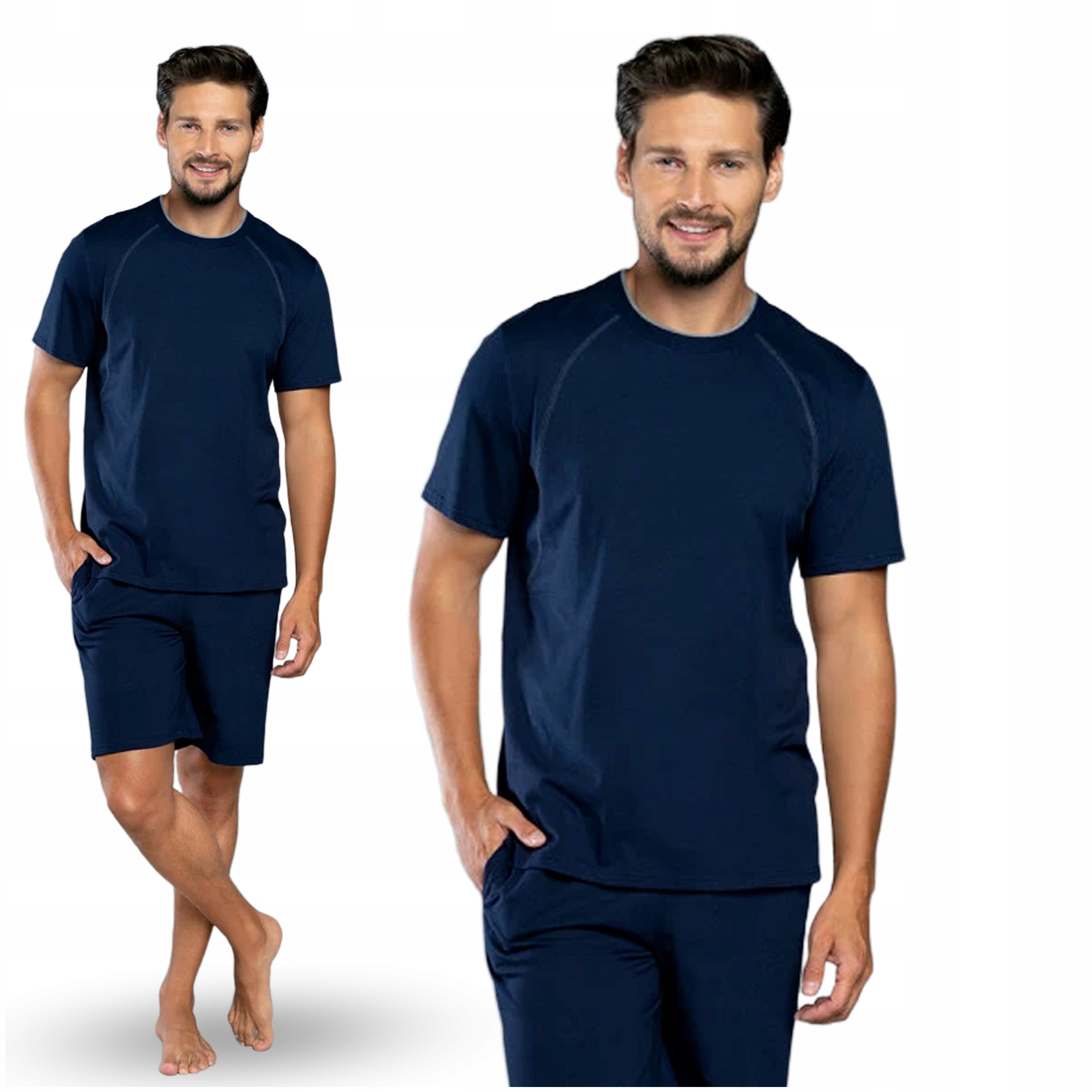 

Bawełniana piżama męska krótka Italian Fashion