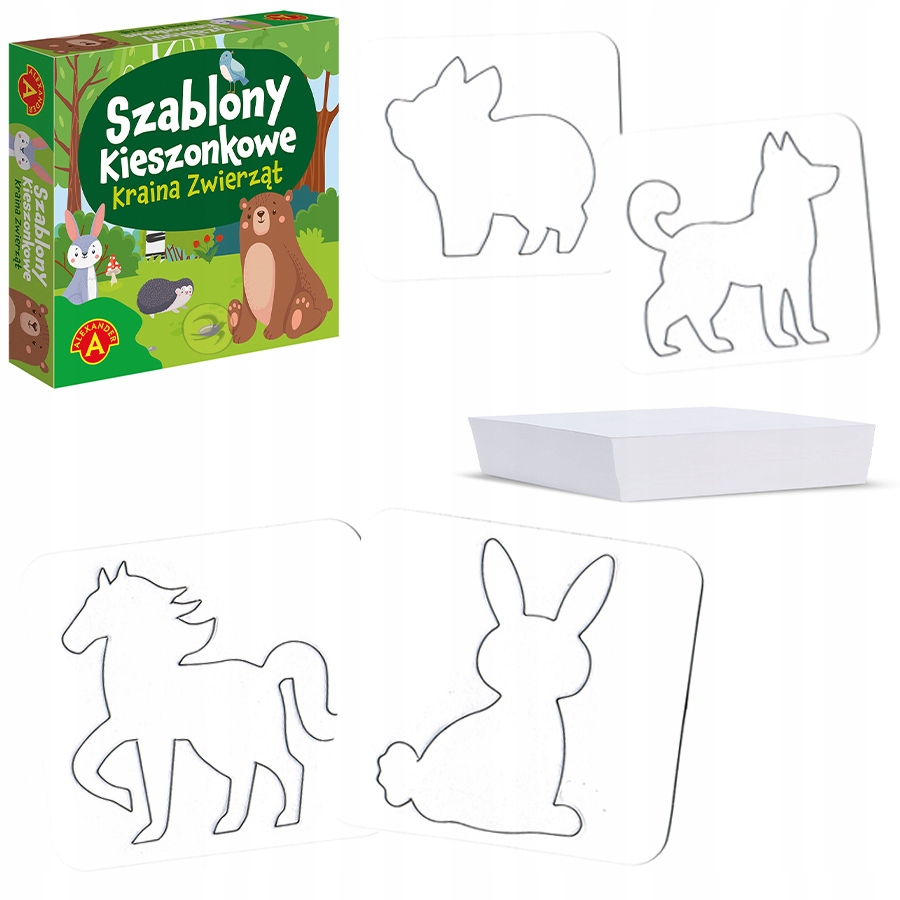 

Szablony Kieszonkowe Kraina Zwierząt do rysowania