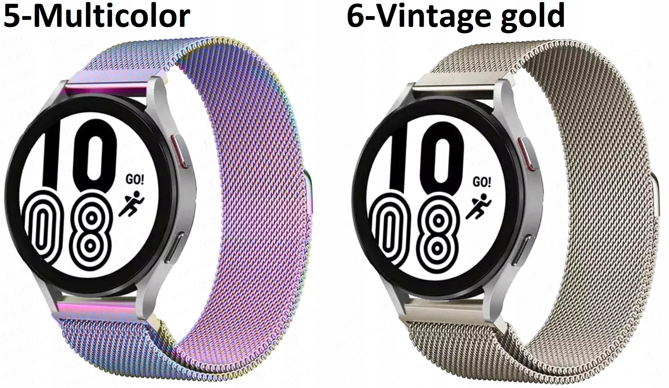 PASEK DO GALAXY WATCH 3 4 5 6 40/41/42/43/44/46/47mm 45PRO CLASSIC Active 2 Materiał stal