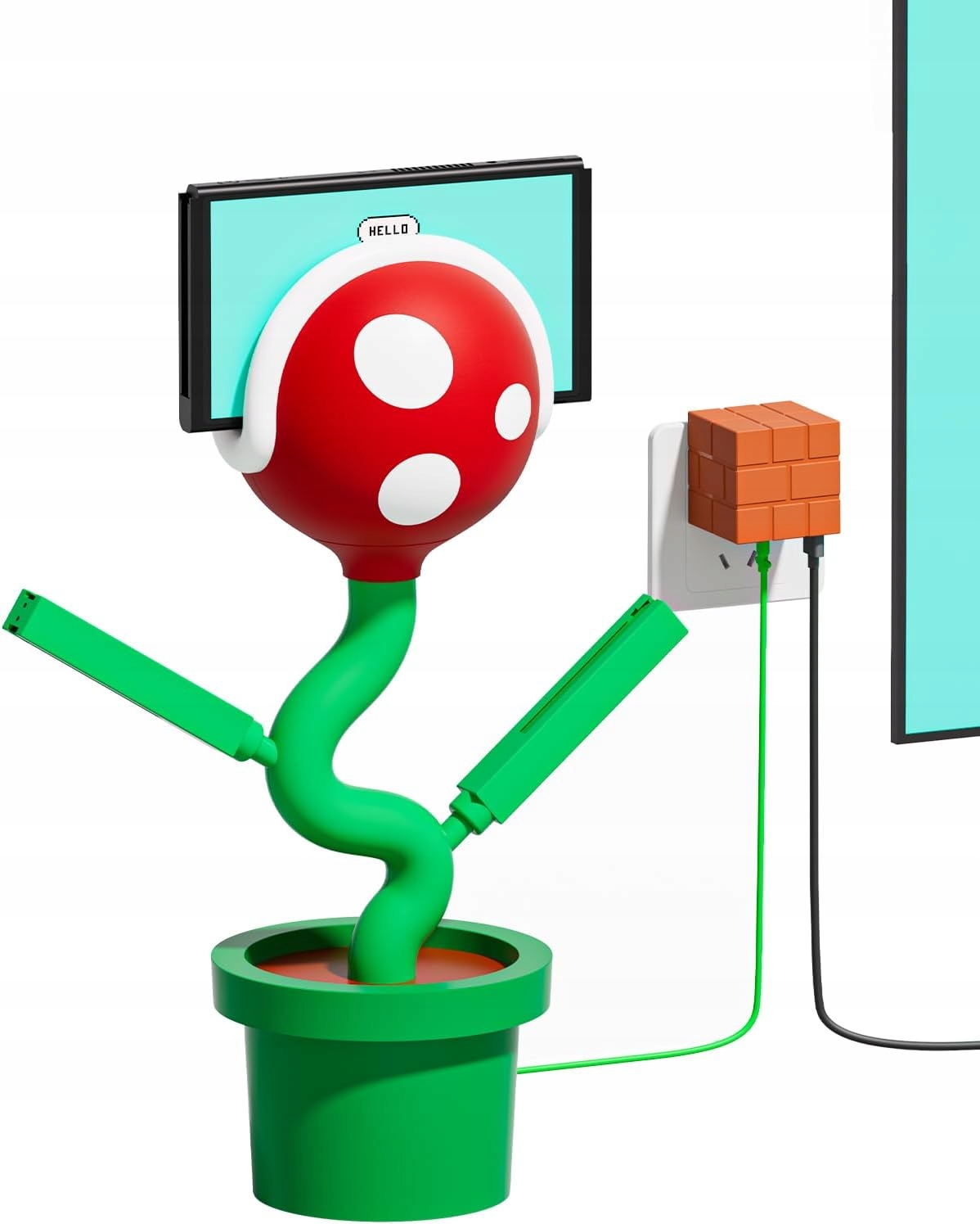 Piranha Plant Dock stacja ładujaca do Nintendo Switch i padów